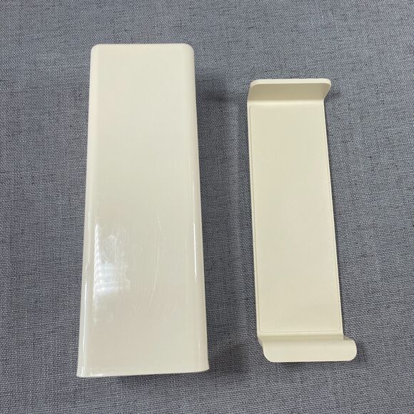 Tupperware Cheese Keeper In Almond Container 3 PC 9.5" x 3.5" x 3.5" Vintage - Picture 2 of 9